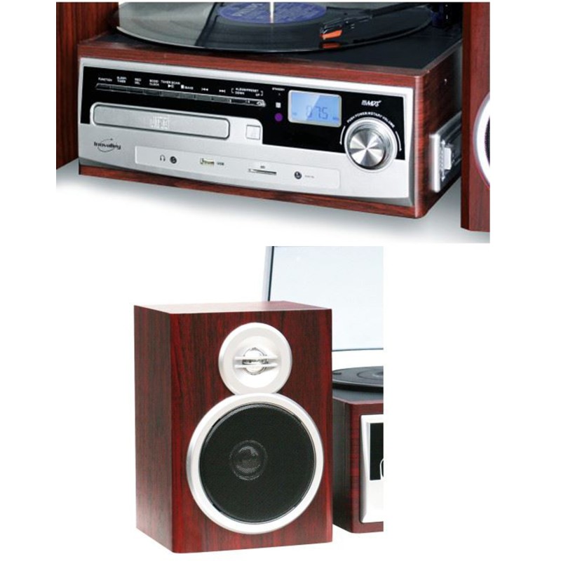Sistema Audio A Torre Inovalley HP32CD BTH – CD, Bluetooth, Radio, USB/SD, Nero