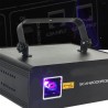 Laser - Ibiza Light SCAN2000RGB - 5 ou 34 canaux DMX et ILDA 2000mW, Effets animation, tunnels, plafonds, classe 3B, Fixation