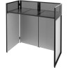 Support DJ pliable - Ibiza DS30 - Avec étagère pour poser les appareils - 1110 x 520 x 1050mm - sac de transport