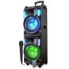 MEGA Enceinte Nomade 800W Inovalley MS01XXL-N avec USB Bluetooth, Effets LED, Microphone SONO KARAOKE DJ, avec Trolley