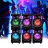 MEGA Enceinte Nomade 800W Inovalley MS01XXL-N avec USB Bluetooth, Effets LED, Microphone SONO KARAOKE DJ, avec Trolley