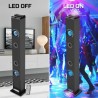 Tour de son INOVALLEY HP58BTH - Lumière LED Multi-rayons, Bluetooth, Radio FM, AUX - 4x 15W, Télécommande