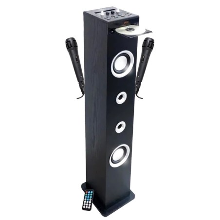 Inovalley HP49CD - Tour de son Bluetooth - Lecteur CD et fonction Karaoké - 100W - Radio FM