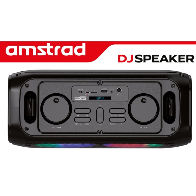 Enceinte DJ Amstrad BLASTER-DJ100 -100W, sur Batterie, USB SD Bluetooth ...