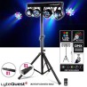PACK SONO 1815 2400W ENCEINTES DISCO15B+PIEDS+ SUB Amplifiée 18" 1000W+ Micro et Câbles + Portique Xperformer+clé USB 32Go