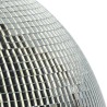 Boule à Facettes Argentée 40cm FXLab avec deux points de suspension - Matériau Léger - Mirroir Poli