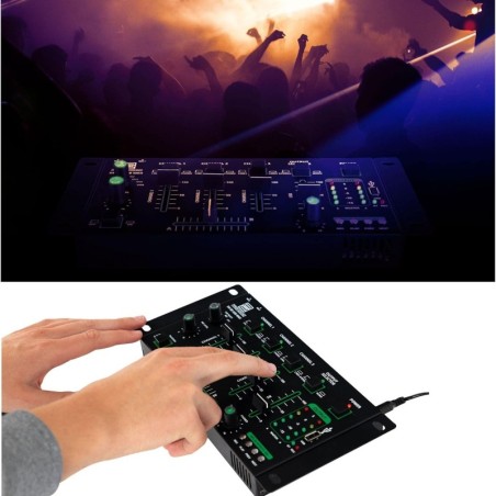 Table De Mixage DJ Pronomic DX-50 USB MKII 4 Canaux Avec Bluetooth - Mixeur Professionnel Pour Événements