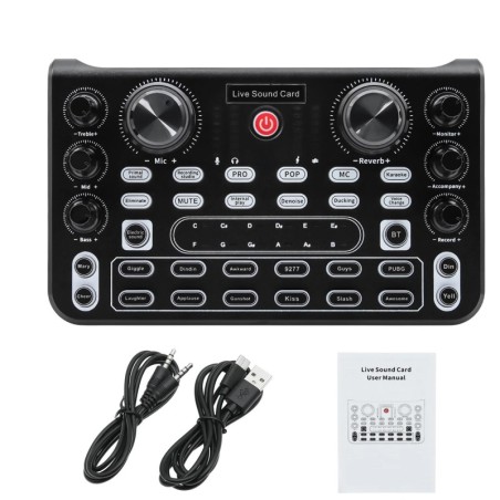 Mixer De Son Karaoké 2 Entrées Micro - Effet écho Et Entrée Vidéo, Modèle PROMIX02