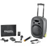 Enceinte Active Portable IBIZA SOUND PORT8VHF-MKII-TWS, Autonome 8"/20cm 400W USB Bluetooth, TWS, 1 Micro VHF et micro filaire