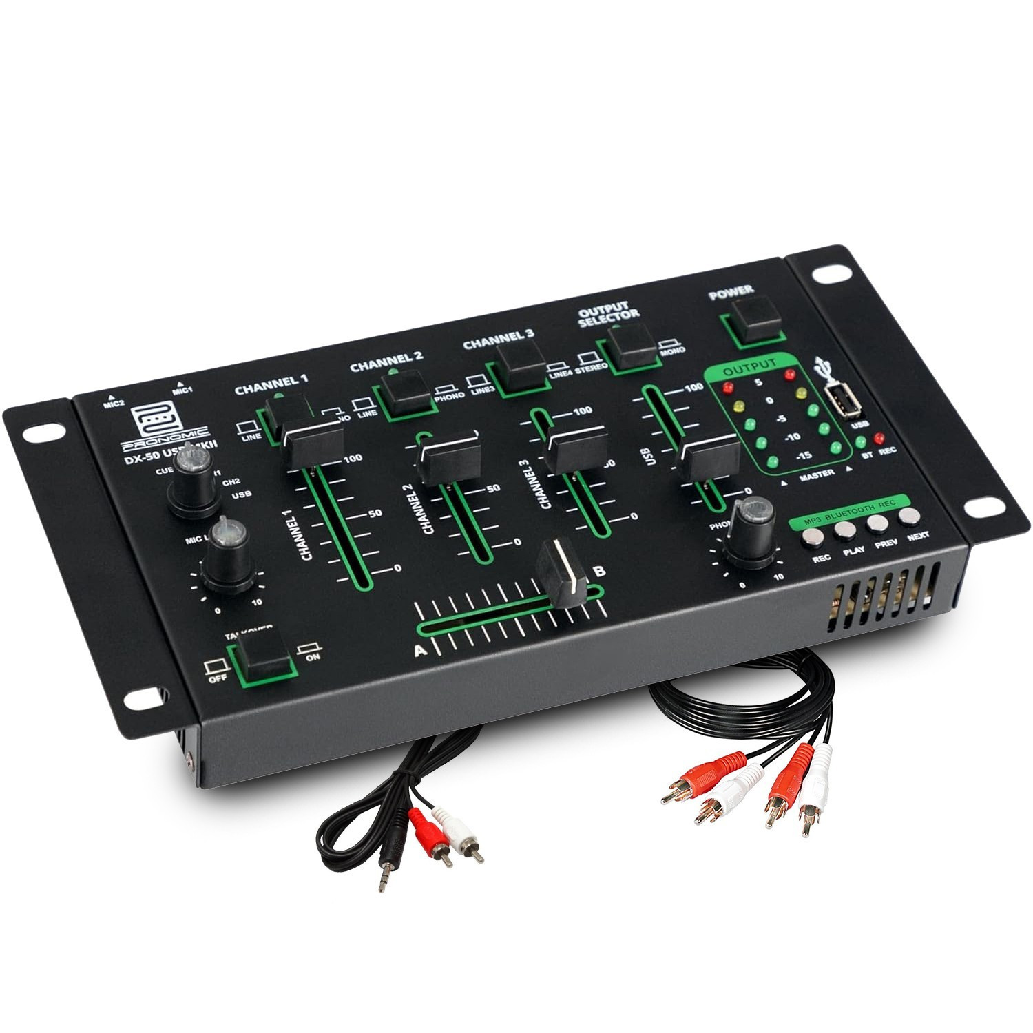 Set Audio BM SONIC BMS-1515 2500W – 2 Altoparlanti 15", Subwoofer Attivo 18", Piedi E Mixer A 4 Canali Con Bluetooth E USB - 4