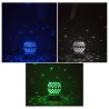 Jeu de lumière Double effet: gobos et rayons IBIZA LIGHT STARBALL-GB - 8 canaux DMX -8 LED CREE RGBW 3W et 4 LED RGBW 3W (gobos)