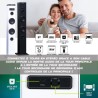 Tour de Son Bluetooth 50W NGS SKYCHARM avec Télécommande, Entrée Optique, USB, Radio FM et AUX in (Couleur White)