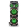 Haut-Parleur Portable Sono 300W NGS WILDDUB1 Stéréo Bluetooth et True Wireless, Double Sub 8" (Micro SD/USB/AUX in/),