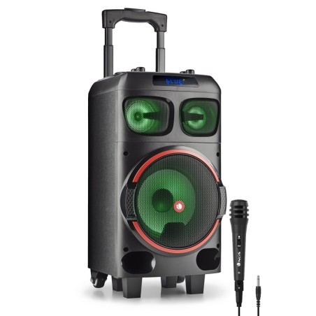 Enceinte portable 120W NGS WILDDUBZERO - 8" WOOFER COMPATIBLE avec TECHNOLOGIE BLUETOOTH ET TWS - USB/SD/BT. Batterie 7 HEURES