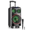 Enceinte portable 120W NGS WILDDUBZERO - 8" WOOFER COMPATIBLE avec TECHNOLOGIE BLUETOOTH ET TWS - USB/SD/BT. Batterie 7 HEURES