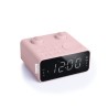 RADIO REVEIL DOUBLE ALARME MUSE M-17-CPK coloris rose - Double alarme - Réglage numérique FM/MW PLL - 6 stations préréglées