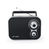 RADIO PORTABLE MUSE M-051-R -  Coloris noir - Antenne FM pivotante - Volume Marche/Arrêt réglage rotatif - Poignée de transport