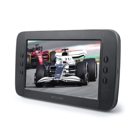 LECTEUR DVD PORTABLE MUSE M-1028-CVB - Écran 10.1″ (25,7cm) LCD - Lecteur DVD & CD - 2 x 2 W - Batterie rechargeable intégrée