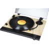 Tourne Disque - Pré-amplifié - Thomson TT702 Sortie RCA - (33/45 Tours) - Finition Bois, Noir - Tête de Lecture Audio-Technica