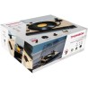 Tourne Disque - Pré-amplifié - Thomson TT702 Sortie RCA - (33/45 Tours) - Finition Bois, Noir - Tête de Lecture Audio-Technica
