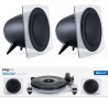 Tourne-disque Vinyle 33/45 avec enceintes sans fil BigBen TD115CSPS, Bluetooth, Encodage du vinyle sur votre PC via un câble USB