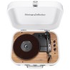 Platine vinyle stéréo Muse MT201-WW, 33/45/78 Trs - Enceintes intégrées - Bluetooth USB lecture/Encodage SD/AUX - Bois et blanc
