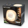 RADIO-REVEIL LUMINEUX AVEC SONS DE LA NATURE - Muse ML-198CR - Luminothérapie  Lumière d’ambiance LED - 5 sons de la nature