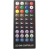 Tubes lumineux RGB sur Pieds 1m IBIZA LIGHT MAGIC-COLOR-STICK-1.0BK 7 couleurs finition Noir - Lot de 2 inclus