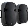Paire d'enceinte passive 2x800 Watt McGrey P215-MP  - 2x 120 W RMS / 2x800 W Peak, résistance : 8 Ohms couleur Noir