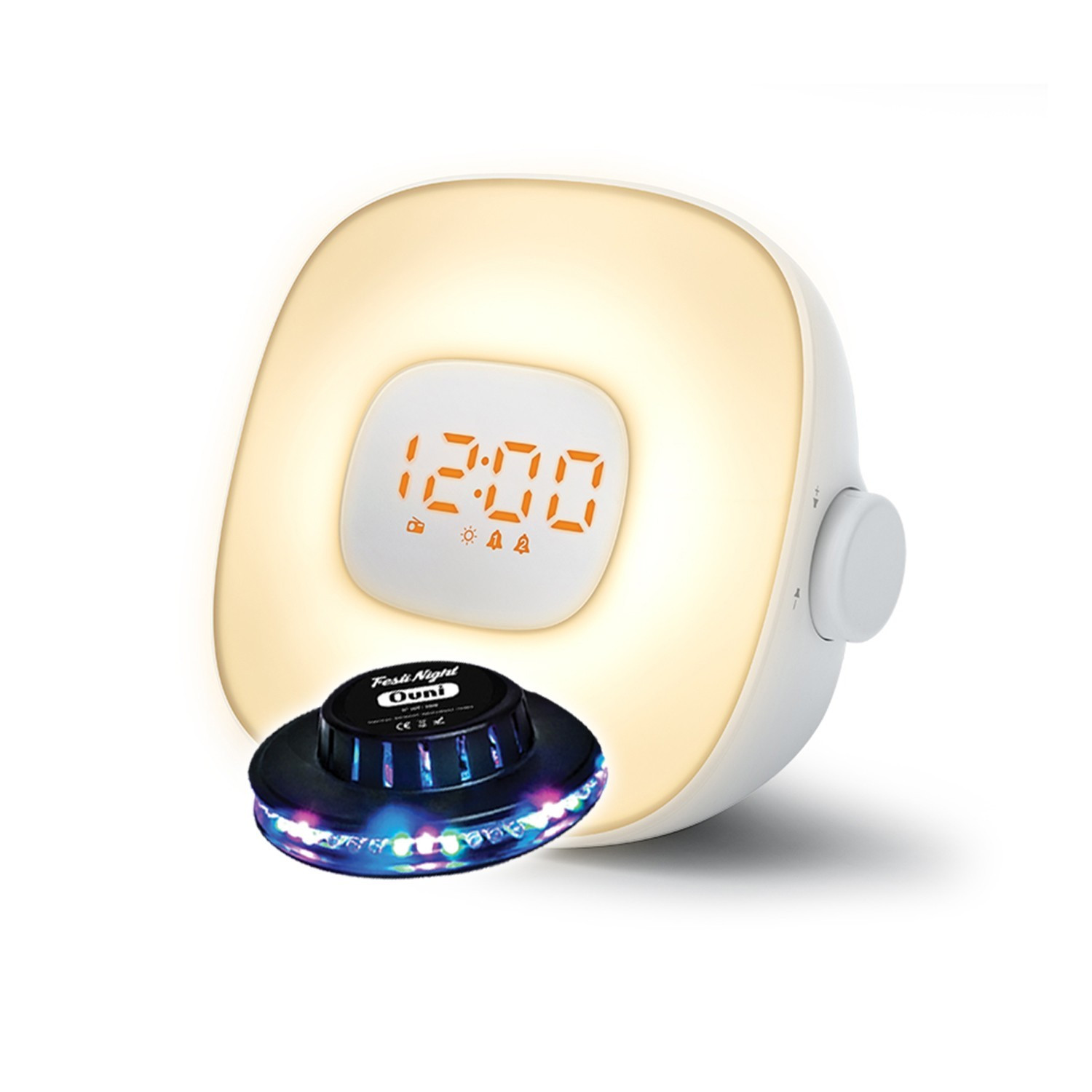 Réveil Simulateur Aube Avec Lumière LED Et Sons Naturels - Écran Tactile, Batterie Intégrée 3600mAh, 5 Ambiances Sonores - Pour Un Réveil En Douceur