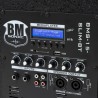 Pack Sonorisation DJ complet BM SONIC BMS-15-SLIM-BT, 1200W Enceintes satellites, SUB 38cm USB/Bluetooth, Supports Câbles, Micro