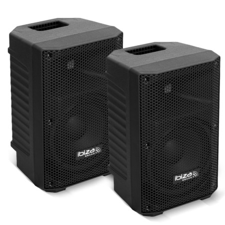 Paire d'enceinte passives Ibiza Sound XTK8-MKII - 8”/20cm 2x200W - Sono DJ Bass reflex à 2 voies
