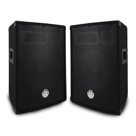 Paire d'enceinte passive BM SONIC BMS-10 - Sono Bass Reflex Trapézoïdal à 3 voies 10"/25cm - 2 x 400W