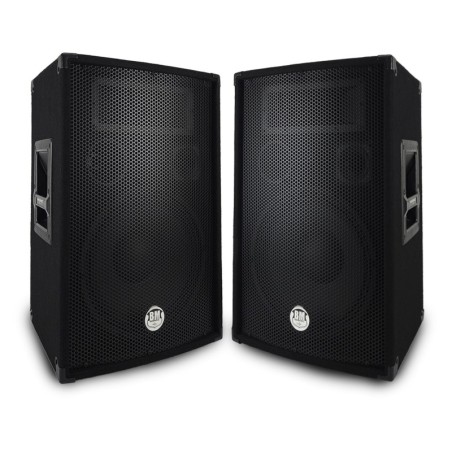 Paire d'enceinte passive BM SONIC BMS-12 - Sono Bass Reflex Trapézoïdal à 3 voies 12"/30cm - 2 x 600W