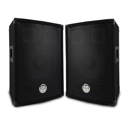 Paire d'enceintes Sono Bass Reflex Trapézoïdal à 3 voies 8"/20cm - 2 x 300W - BM SONIC BMS-08