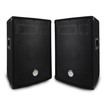 Paire d'enceintes Sono Bass Reflex Trapézoïdal à 3 voies 10"/25cm - 2 x 400W - BM SONIC BMS-10