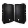 Paire d'enceintes Sono Bass Reflex Trapézoïdal à 3 voies 12"/30cm - 2 x 600W - BM SONIC BMS-12