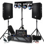 Pack Sono BM SONIC Ampli 2000W, Paire d'Enceintes Passives 2x600W, Table de Mixage, Portique 4 Lumières Xperformer, Pieds