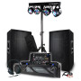 Pack Sono 3200W BM SONIC Ampli 2000W, Paire d'Enceintes Passives 2x600W, Table de Mixage, Portique 4 Lumières Xperformer