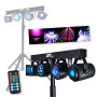 Pack Sono BM SONIC : Amplificateur 3000W, Enceintes Passives 2x700W, Table de Mixage, Euphoria Portiques + 48 effets lumière