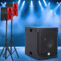 Pack Sonorisation DJ complet BM SONIC BMS15-HORN 1200W, Enceintes satellites, Caisson 38cm USB/Bluetooth, Supports Câbles