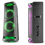 Enceinte Active Sonorisation NGS WILDSPACE3 - 4000W, Bluetooth, USB/AUX IN, Lumière LED, TWS, Double Subwoofer 10 "- Soirée