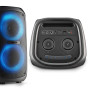 Enceinte Active sur Batterie NGS WILDTEMPER - 200W, Bluetooth USB, 2 Entrées Micros pour Karaoké, Lumières LED RVB, Fonction TWS