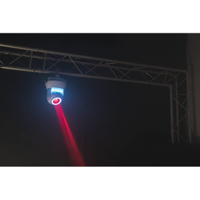 Ibiza - STAR-BEAM-BL - Lyre BEAM De 40W RVBB Avec 2 Anneaux Lumineux D Ambiance Noir 5420047139351 Ibiza - STAR-BEAM-BL - Lyre BEAM De 40W RVBB Avec 2 Anneaux Lumineux D Ambiance Noir 5420047139351