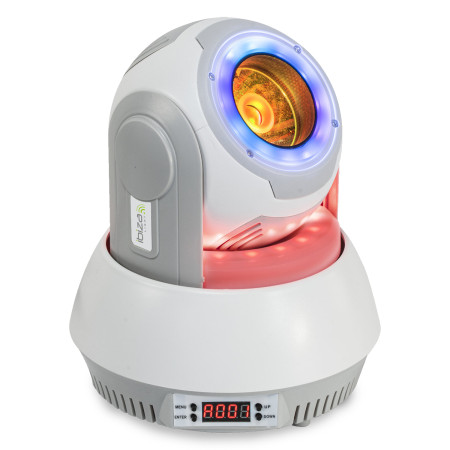 Jeu de lumière Lyre BEAM  - Ibiza - STAR-BEAM-WH - de 40W RVBB avec 2 anneaux lumineux d’ambiance - Blanche