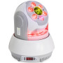 Jeu de lumière Lyre WASH Ibiza - STAR-WASH-WH - 30W RVBB avec projection de 7 gobos, 1 anneau lumineux et WASH 6 LEDs