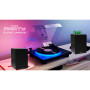 Tourne Disque 33/45/78 tours Bluetooth avec Plateau Lumineux LED - Big Ben PARTYBTTDLIGHT, avec Enceintes Thomson Bois 50W