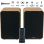 Tourne Disque Pré-amplifié Thomson TT300 Finition BOIS/NOIR - 33/45 tours, Lecture et retour du bras auto. Enceintes Bois 100W