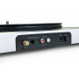 Tourne Disque Pré-amplifié Thomson TT301 Finition BOIS/Blanc - 33/45 tours, Lecture et retour du bras auto. Enceintes Bois 100W