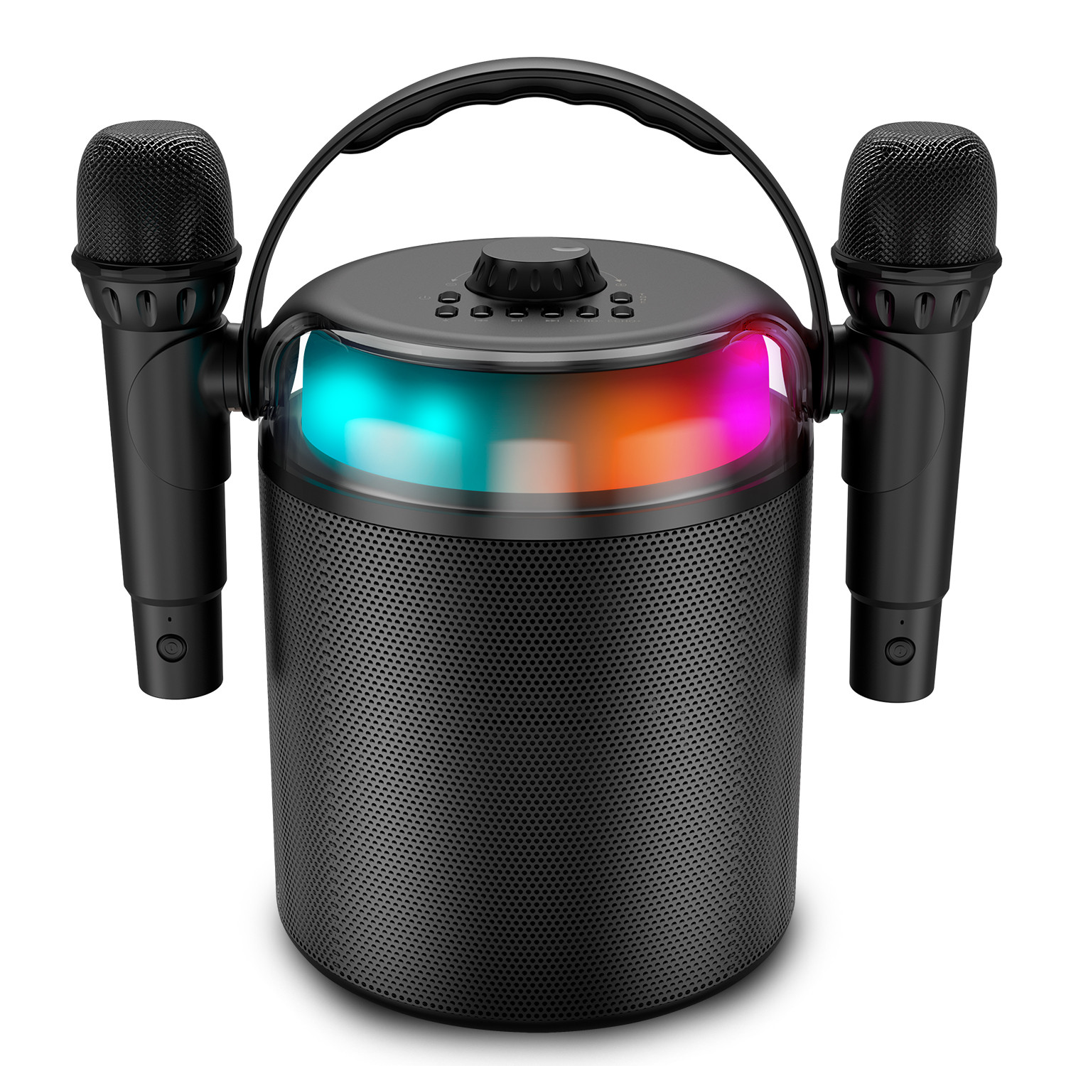 Karaoké Enfants Bluetooth avec Lumière LED Version Améliorée, Système
